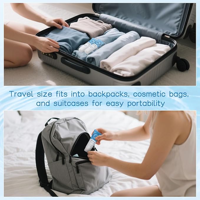Travel Size Body Wash, Individually Wrapped Bulk 1 oz/30 ml Mini Shower Gel Set Trial Sample Small Single Use Toiletries Amenities Kit for Men & Women for Hotel/Camping/Vacation/Homeless (30 Pack)