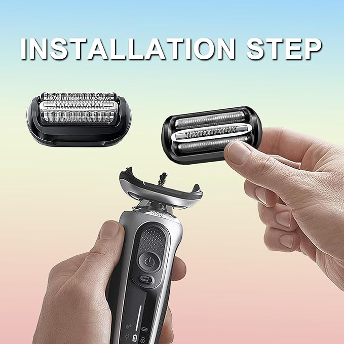 64B Series 6 Braun Electric Shaver Replacement Head Compatible with New Generation Series 6 Shavers 6120s, 6140cs, 6172cc, and 6175cc