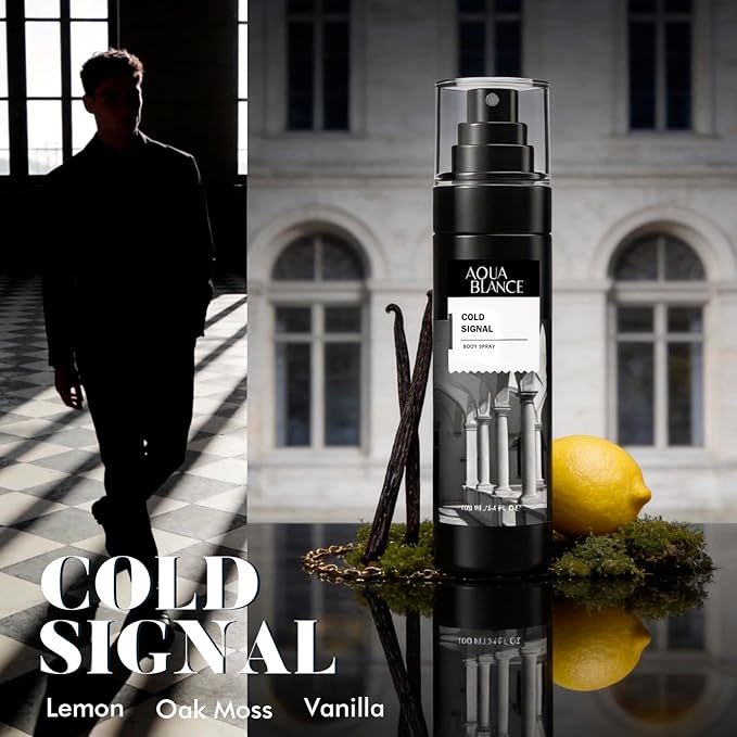 Body Spray for Men, Mens Body Refreshing Spray, Long Lasting, Pack of 3, Each 3.4 Fl Oz, Total 10.2 Fl Oz, Spice Voltage, Cold Signal, Remain Glow