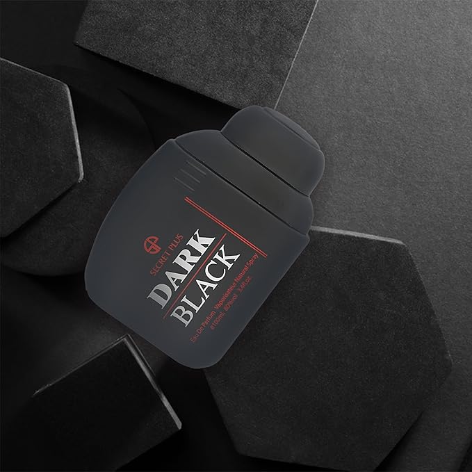 Dark Black Men's Perfume–Intense & Mysterious Fragrance with Spicy, Woody, and Amber Notes–Long-Lasting,Bold Scent for Evening and Special Occasions