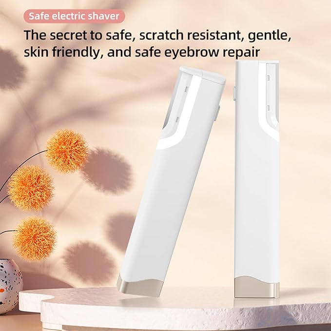 Sonic Dermaplane Razor for Women Face, Professional Dermaplaning Tool with LED Light & 5 Replacement Blades, Ultrasonic Face Scraper for Exfoliating Dead Skin, Peach Fuzz Removal, Rechargeable