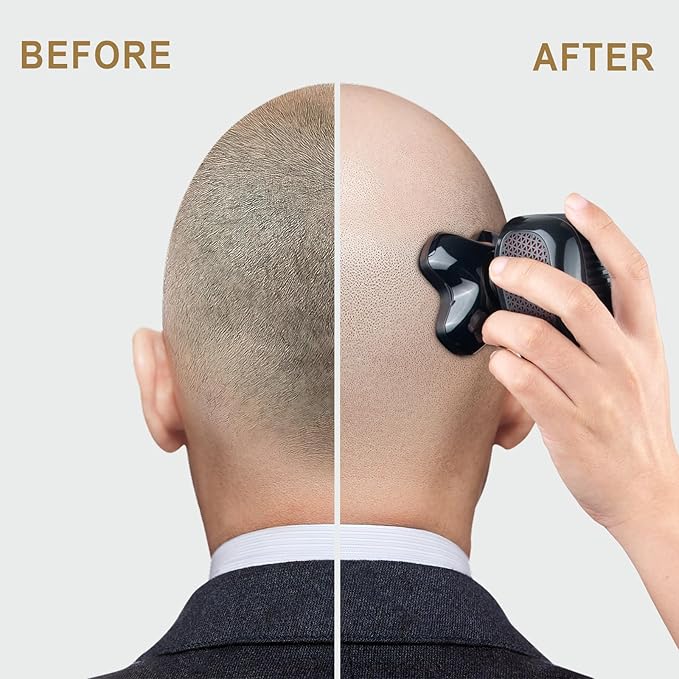 Telfun Detachable Head & Body Hair Shaver, Magnetic Electric Razor for Fast Shaving