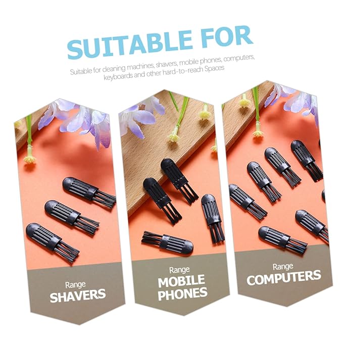 Electric Shaver Cleaning Brush 100pcs Replaceable Nose Hair Trimmer Brush for Men