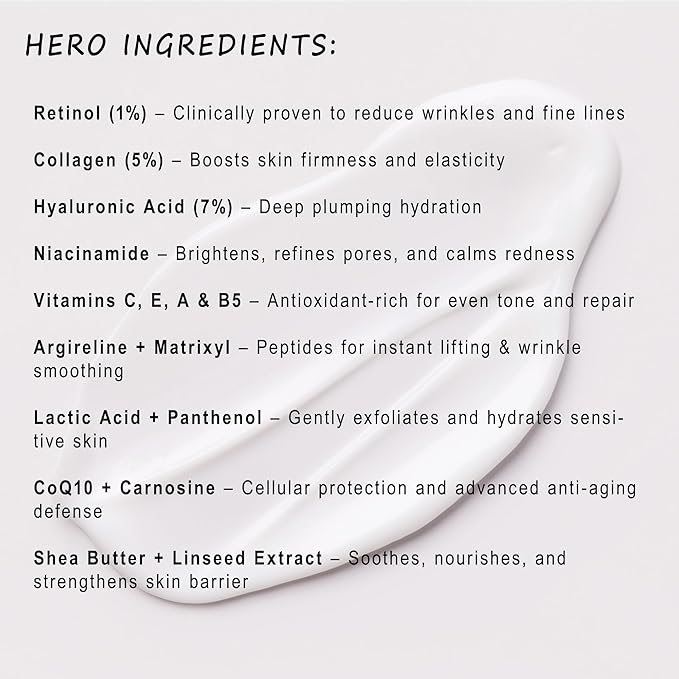 ELEONORE Instant Face Lift Cream, Face Moisturizer, Lotion for Extremely Dry Skin - Face Moisturizer For Aging Skin, Mens face lotion, Clinically Tested. 1.7 Oz