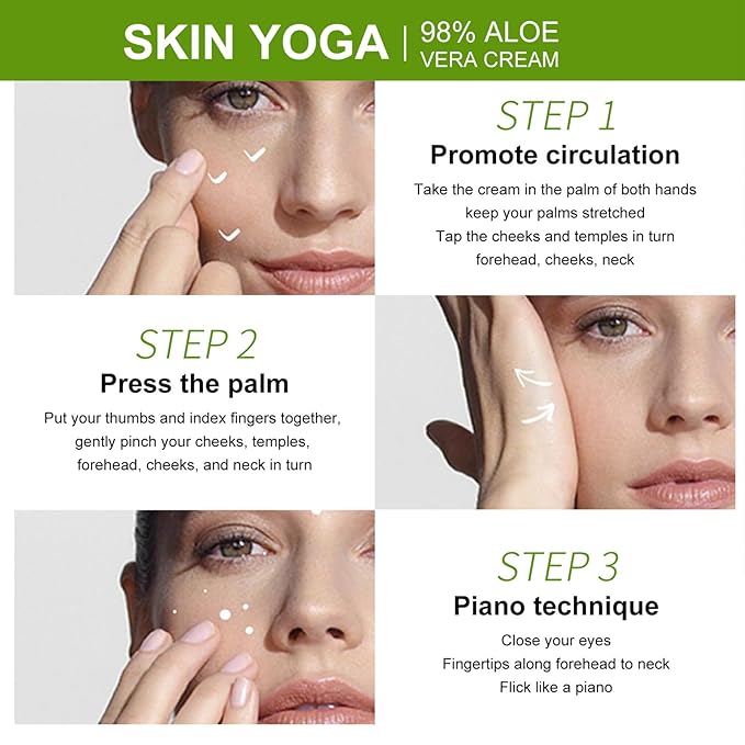 98% Aloe Vera Moisturizer Face Cream,Face Moisturizer with Pure Aloe Vera, Soothing,Moisturizing and Delicate Skin Anti Wrinkle Face Cream for Dry Skin,Acne Scars Moisturizing Cream for Men and Women