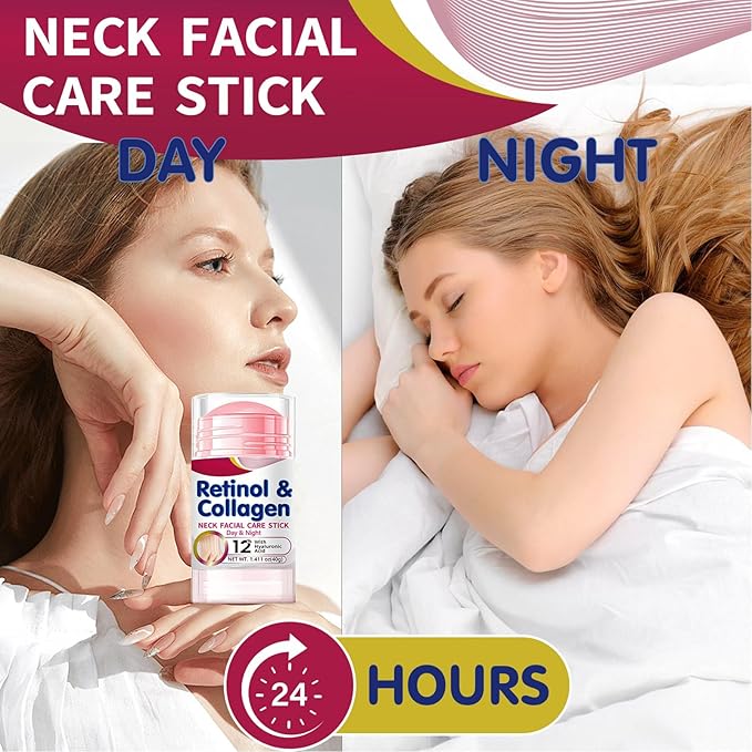 Retinol Collagen Cream for Face with 12% Hyaluronic Acid, Retinol Face Stick Day & Night Lifting & Firming Anti Wrinkle Facial Moisturizer Anti Aging Neck Cream for Reduce Fine Lines