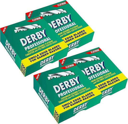 400 Derby Professional Single Edge Razor Blades for straight razor (Four Hundred Pieces)
