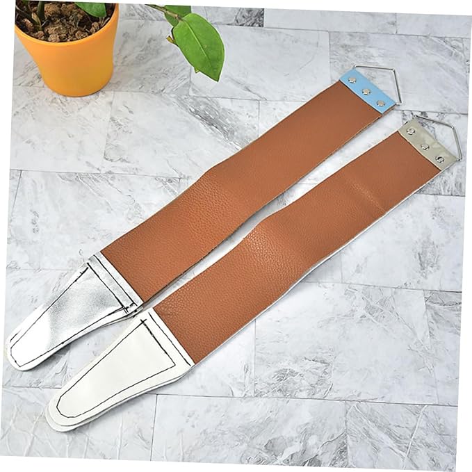 VALICLUD 2pcs Double-sided Strop for Manual Shavers Sharpening Tool for Home and Barber Use Random Essential Grooming Accessory