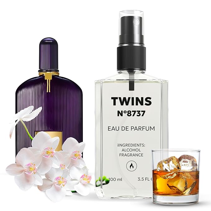 TWINS Impression of Velvet Orchid | Unisex Perfume for Women and Men Eau de Parfum | No.8737 | 3.4 Fl Oz / 100 ml