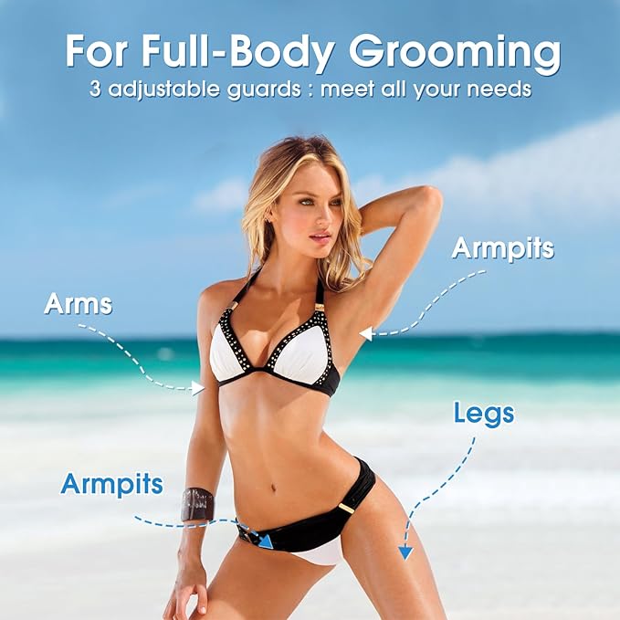 Bikini Trimmer for Women & Men - Pubic & Body Hair Removal, Facial Hair Trimmer