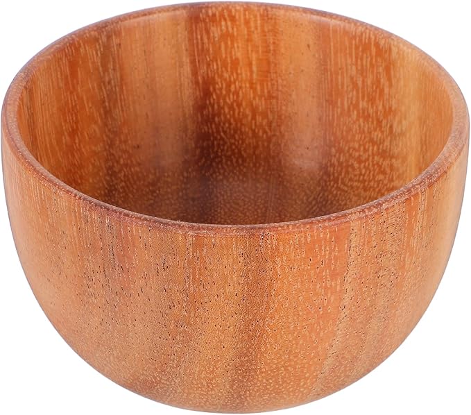 Beaupretty Wooden Shaving Soap Bowl for Men Reusable Beard Bubble Bowl for Grooming and Travel