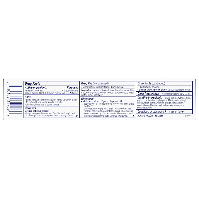 Sensodyne Clinical White Toothpaste Clinically Proven Whitening for Sensitive Teeth, Intensive Clean, 3.4 oz (3 Pack)