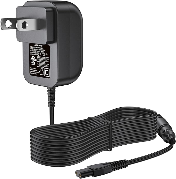 5V Charger for Skull Shaver Power Cord Compatible with Pitbull Gold/Silver Pro Rechargeable Clipper AC Adapter for Butterfly Kiss Cordless Trimmer DC Adaptor Supply