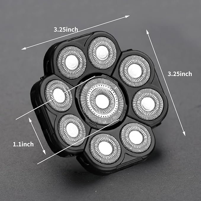 9 Blades Head Shaver Men's Electric Shaver Replacement Heads Universal Replacement Blade Head Electric Razor for Men