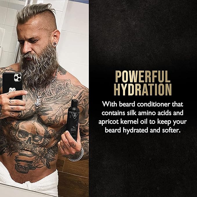 The Beard Struggle - Marksman's Beard Conditioner - Surtr's Fury, Platinum Collection - Nourish, Softens, & Strengthens Beard - Radiance Beard Conditioner for Men (8 Fl oz)