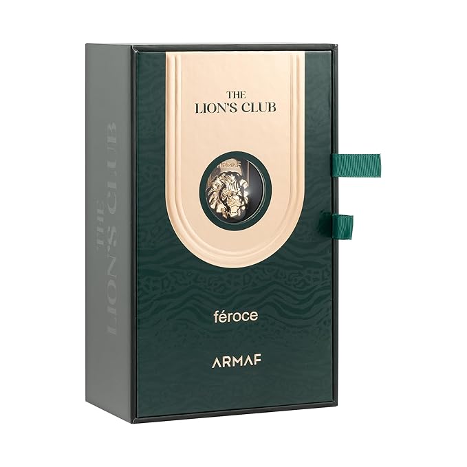 Armaf The Lion’s Club Feroce – Aromatic, Spicy, Oud – Eau de Parfum Spray Long-Lasting Fragrance for Men, 3.4 Ounce / 100 ml