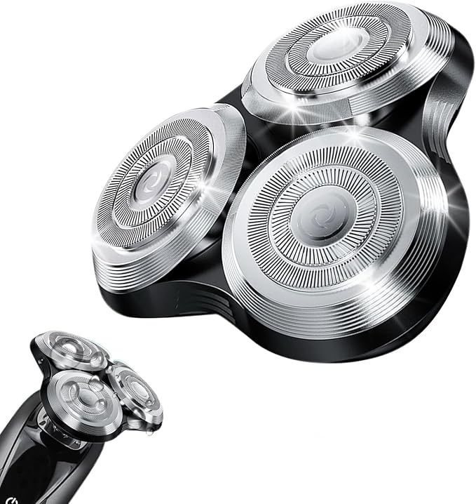 New Upgrade SH90 Replacement Shaver Heads Compatible with Philips Norelco Series 9000 (S9000) Shavers Replacement Heads (SILVER(1pcs))
