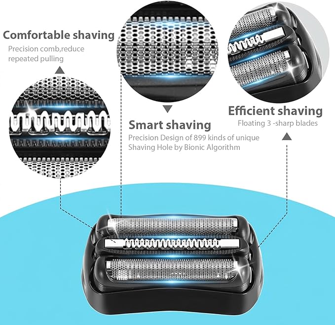 Series 3 21B Replacement Shaver Head, Compatible with S3 Razors 3040s, 300s, 310s, 320s, 3050cc, 360s, 370cc, 3090cc