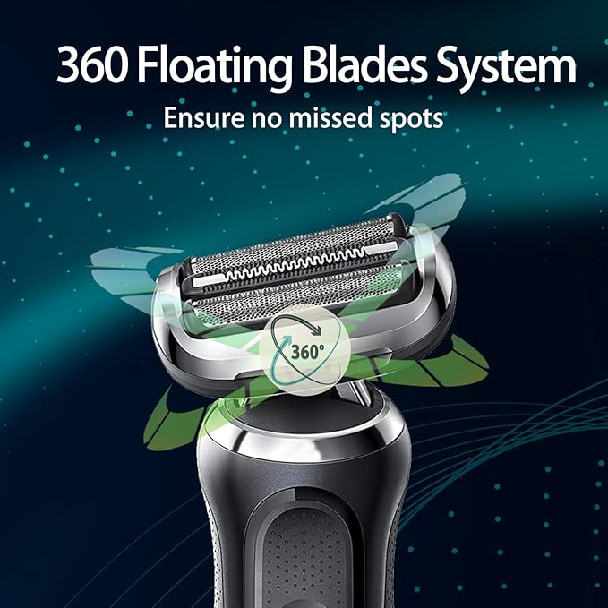 2Pcs 74S Replacement Head for Series 7 Shavers, Compatible with New Generation S7 7020s, 7025s, 7027cs, 7071cc, 7075cc, 7085cc, etc.
