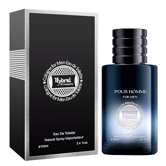 Hybrid & Company SG Cologne for Men Eau De Toilette Natural Spray Masculine Scent 3.4 Fl Oz