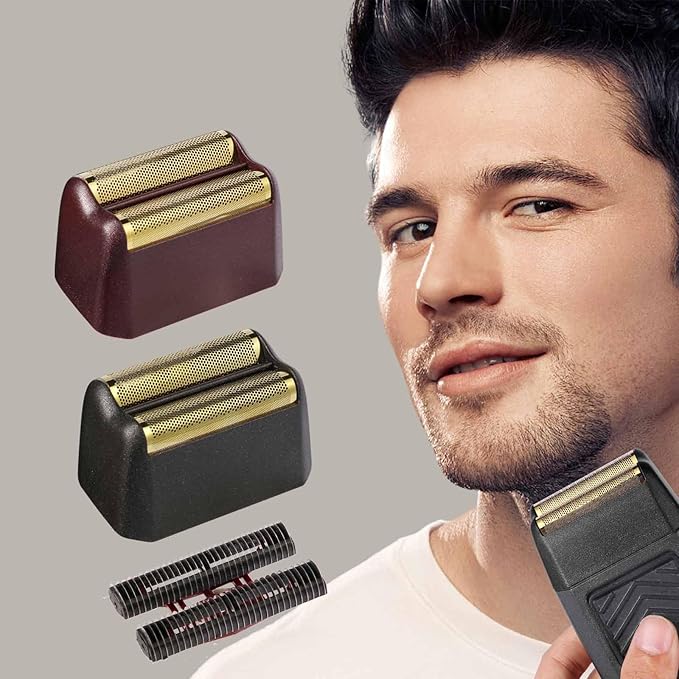 Professional 5 Star Series Finale Shaver Shaper Replacement Foil and Cutter Bar Assembly Compatible with Shaver Model 7031-100, 7043-100 Super Close Super Close Shaving Replacement Heads Black