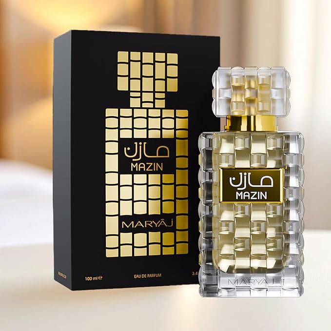 Maryaj Mazin - Long Lasting Perfume for Men and Women - Musk Cologne for Men and Women - Orange, Jasmine, Amber Fragrances - Eau de Parfum - 3.4 oz.