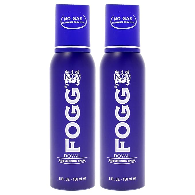 Fragrance Body Spray - Royal by Fogg for Men - 5 oz Body Spray - Pack of 2