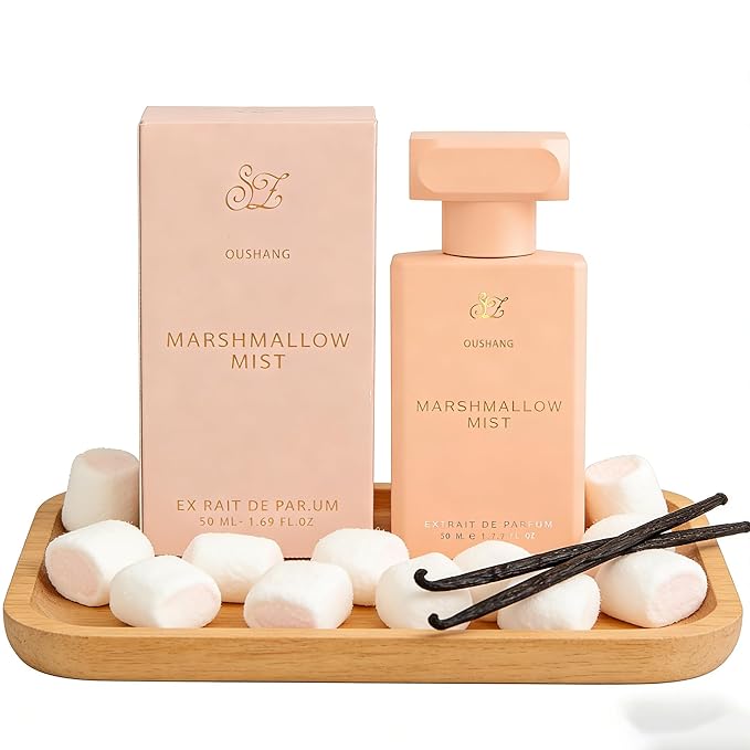 Marshmallow Mist Perfume for Women and Men, Sweet Gourmand Marshmallow Vanilla Scent, Cozy Dessert Fragrance, Long Lasting 8+ Hours Extrait de Parfum