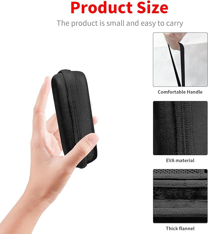 MEROM Hard Case Compatible with Meridian Grooming Shaver Electric Groin Body Trimmer and Accessories, Travel Storage Case for Trimmers, Case Only