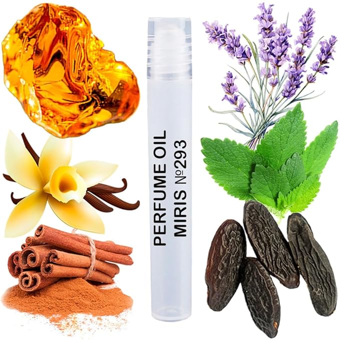 MIRIS No. 293, Inspired by Le Male, Long-Lasting Perfume Oil for Men Roll-On, Rollerball 0.34 Fl Oz / 10 ml