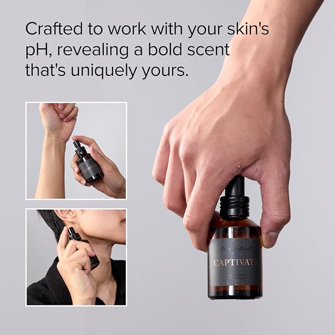Pure Instinct CAPTIVATE The Original Pheromone Infused Essential Oil Perfume Cologne - Men's Collection - TSA Ready (Spray Bottle 2 Fl. Oz./60mL)