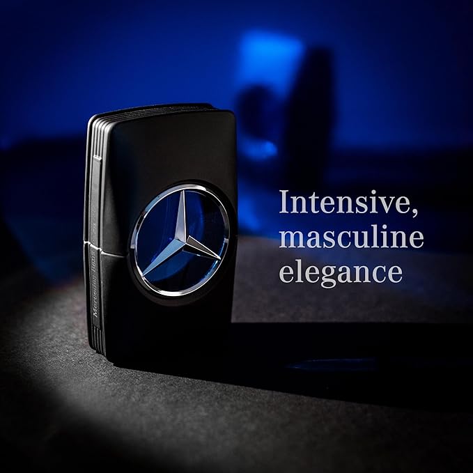 Mercedes Benz Man Gift Set - Iconic Fragrance with EDT Spray, Shower Gel, Aftershave for Men - Long Lasting Aromatic Woody Fruity Mens Cologne - 3 pc