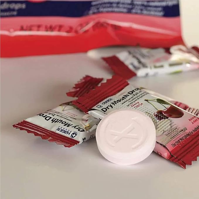 Hager Pharma Dry Mouth Drops - Cherry - 2 oz - Gluten Free - Sweetened with xylitol
