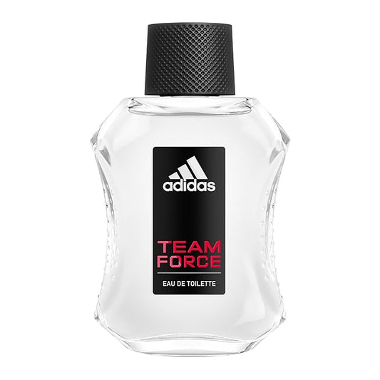 Adidas Team Force Eau de Toilette 3.3 fl oz (Pack of 1), Notes of Grapefruit, Jasmine, and Amber, Men's Fragrance, Long Lasting, Sporty Fragrance, Travel Size