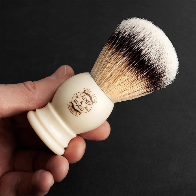 Shaving Brush for Men – Synthetic Shaving Brush with Ultra-Soft Bristles, Quick Dry Design & Rich Lather Performance