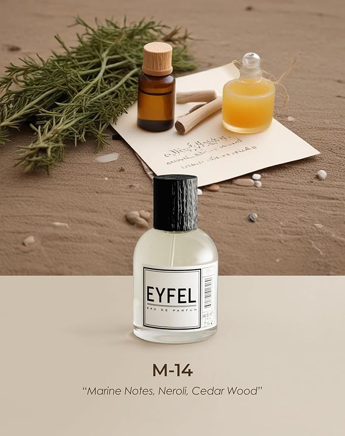 EYFEL Perfume for Men – M14 INSPIRED BY COOL WATER – Eau de Parfum Spray – Men’s Cologne – EDP 50 ml / 1.76 FL. OZ.