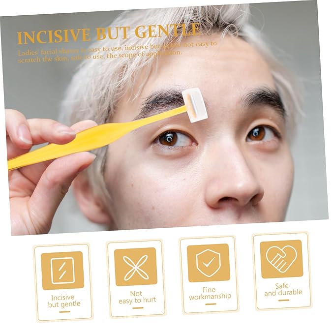 5Pcs Portable Eyebrow Trimmers for Women Lightweight Facial Hair Razors Safe Design Easy to Control Eyebrow Remover for Go Grooming
