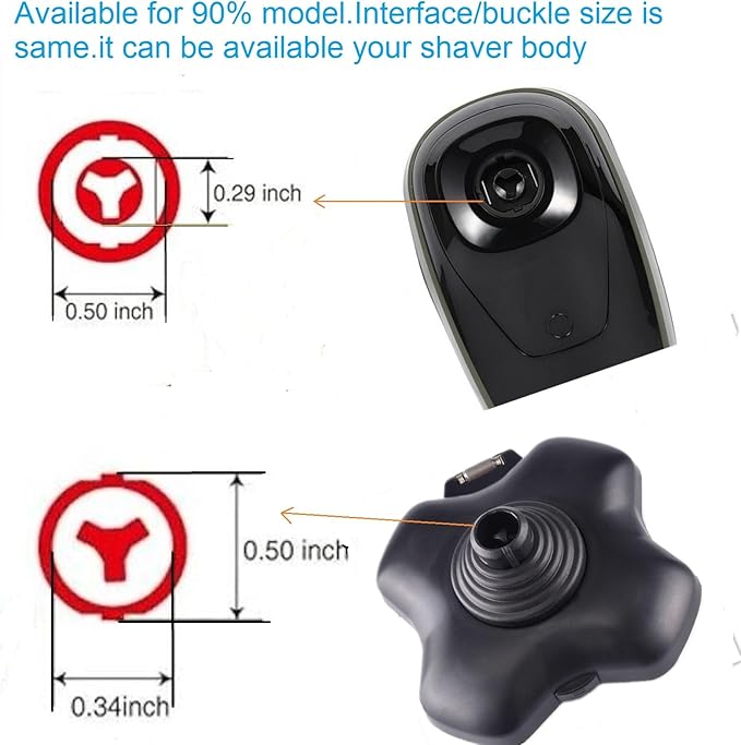 5 Blade Replacement Shaver Head,Electric Razor Blade,Float Rotary Close Shave,Wet Dry Shaver for Bald Man,Larger Storage Space,Detachable Cutter for VST-015