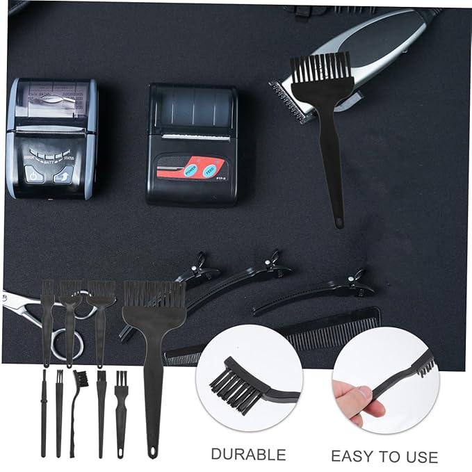 Ipetboom 8pcs Shaver Brush Set Electric Razor Cleaner Mini Brush Cleaner for Razor Shaver Clipper Trimmer
