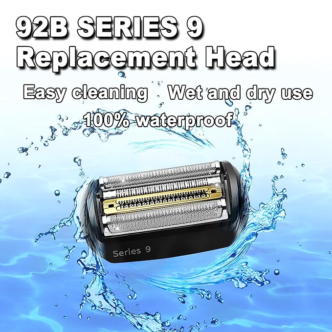 NEW Series 9 92B Braun Electric Shaver Replacement Head for Men Razor Shaving Blades Compatible with 92B Braun Replacement Electric Shaver Heads 9290cc 9291cc 9370cc 9293s 9385cc 9390cc 9330s 9296cc
