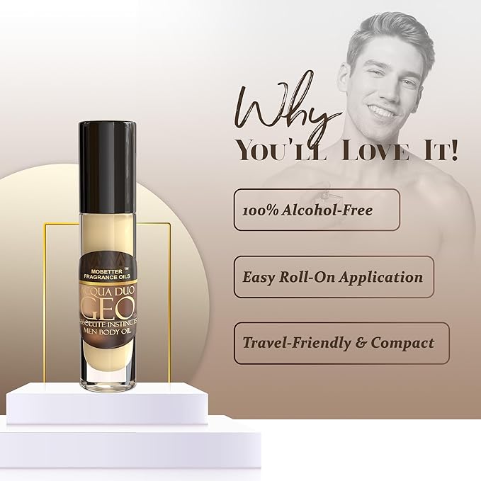 MOBETTER FRAGRANCE OILS Acqua Duo Geo Absolute Instincts Fragrance Body Oil for Men