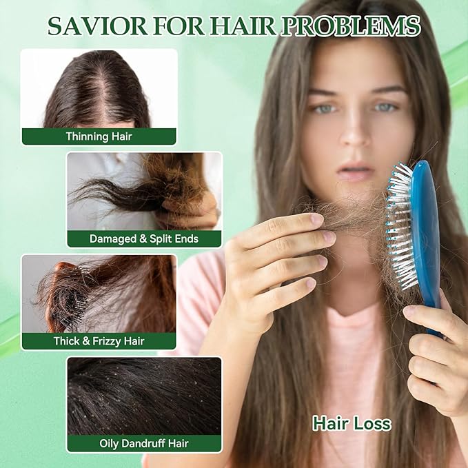 Raw Batana Oil Leave-in Conditioner Spray for Hair Growth, with Rosemary Peppermint，Hair Care for Women & Men,3.38 fl oz (Rosemary)