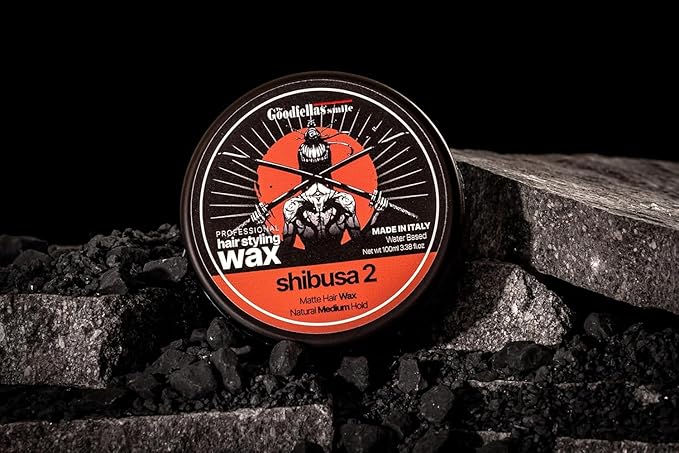 The Goodfellas' smile Hair Wax Pomade, Matte with Medium Hold Formula, 100ml, Made in Italy (Shibusa 2/Bergamot Orange, Musk & Cedar)