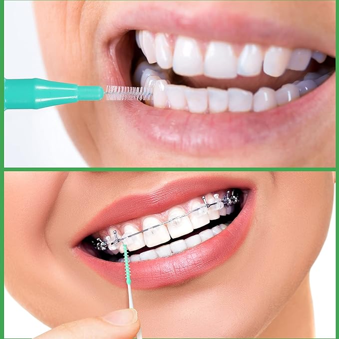 Patelai 350 Pieces Interdental Brush Tooth Floss Tooth Cleaning Tool Toothpick Dental Flossing Head Oral Flosser Refill Dental Flosser Toothpick Cleaners