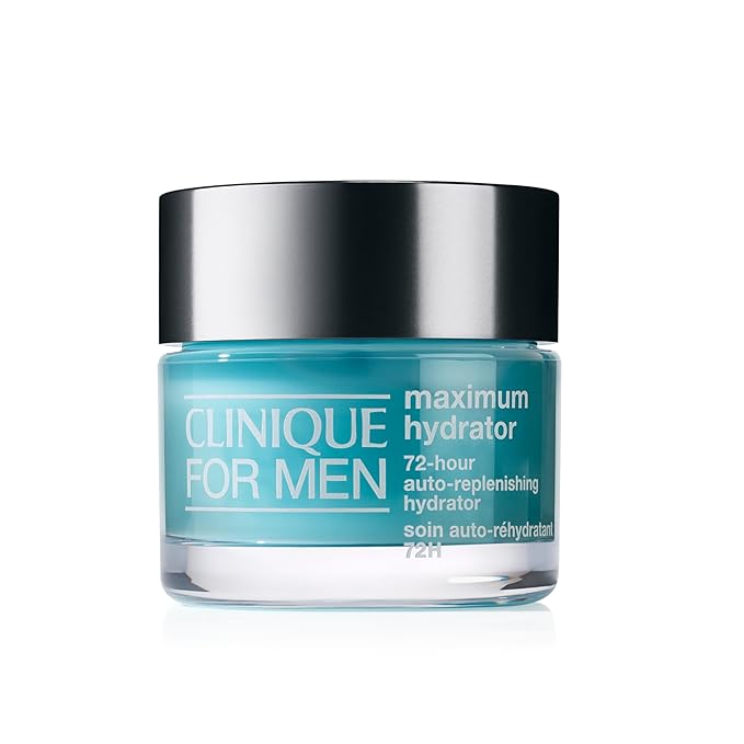 Clinique For Men Maximum Hydrator 72-Hour Auto-Replenishing Oil Free Hydrating Face Moisturizer With Hyaluronic Acid + Aloe Vera, 1.7 Ounce