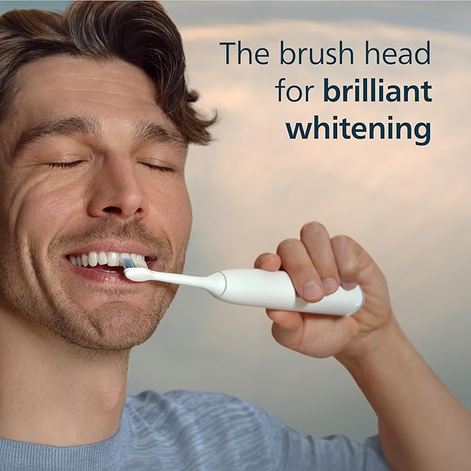 Philips Sonicare W DiamondClean - Genuine Replacement Electric Toothbrush Heads, White, 2 Pack, HX6062/77