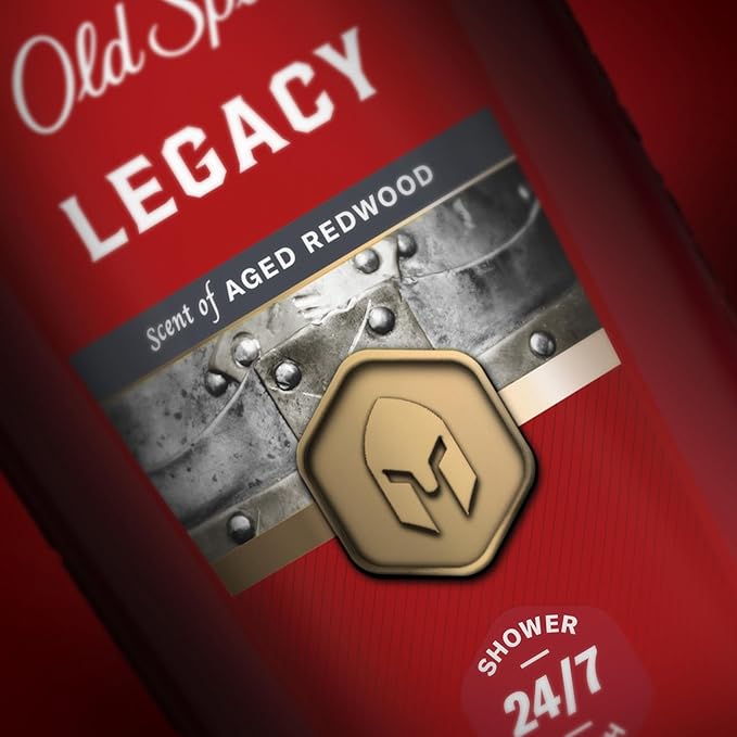 Old Spice Body Wash for Men, 24/7 Shower Fresh & Clean with Daily Use, Lasting Signature Scent, Refreshing Lather, Moisturizing Formula, Legacy with Coconut, Pine & Cedar Scent, 16 oz