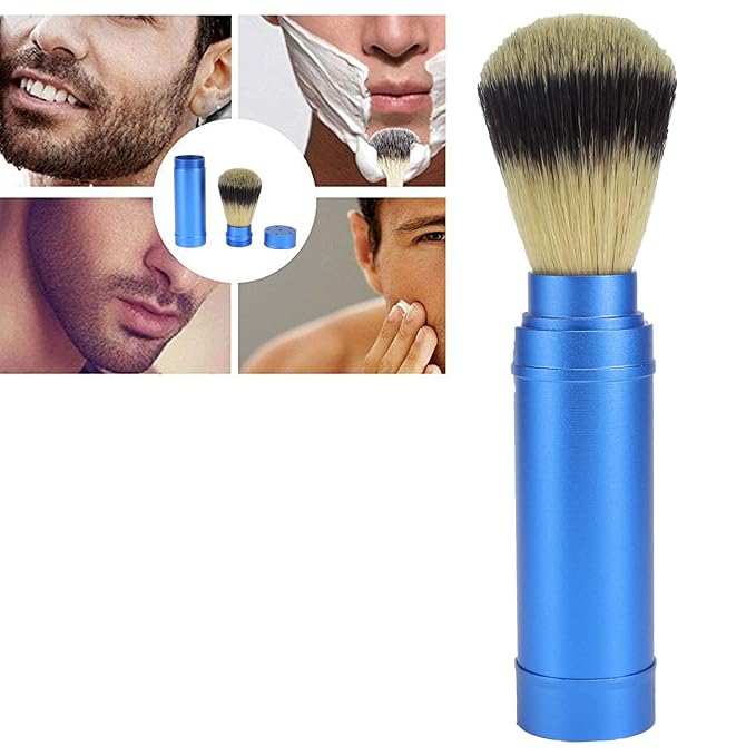 Shaving Brush Blue Handle Designed For The Best Shaving Experience Of Your Life. Suitable For Safety Razors, Double Razors, Straight Razors Or Straight Razors