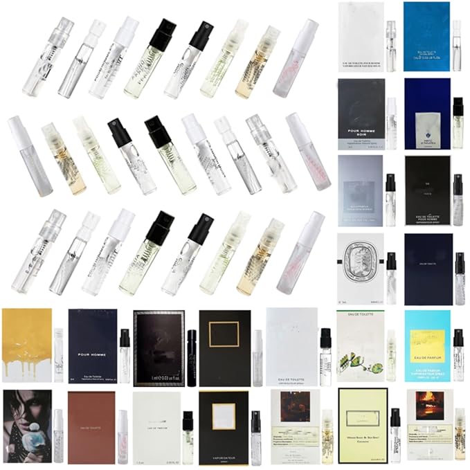 Men's Cologne Samples Fragrance Designer Perfume Sampler Set Men's Fragrance Brands Designer Perfume High End Cologne for Men Samples Set（22pcs）