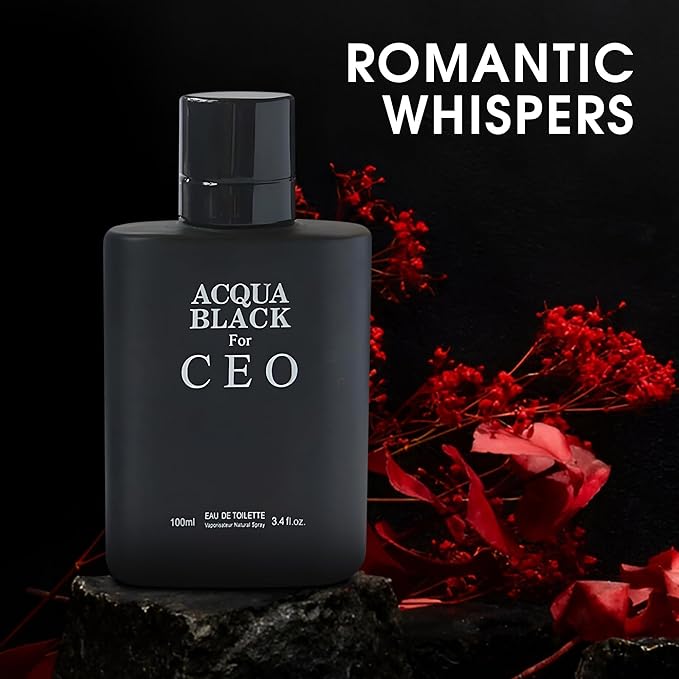 Acqua & Acqua Black Men's Cologne Eau de Parfum Gift Set - 3.4 Fl Oz Each | Citrus Spicy & Woody Ambergris Fragrance | Luxury Perfume for Day & Night